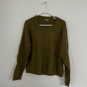 Madewell Green Waffle Sweater